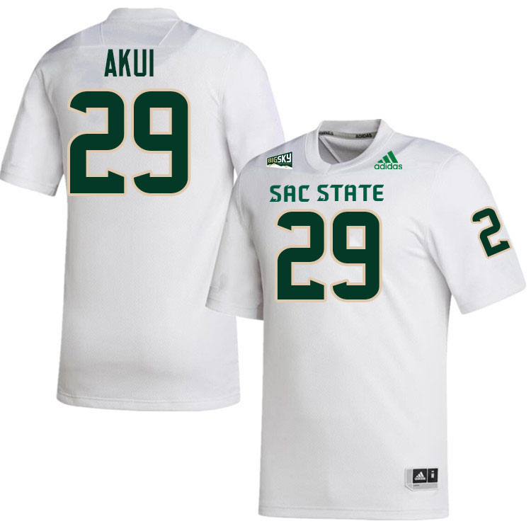 Koa Akui SAC State Jersey,Sacramento State Hornets #29 Koa Akui Jersey-White